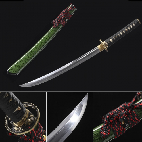 Handmade Binaural Naginata,Japanese samurai sword,Real Naginata,Hundred Steelmaking Pattern Steel